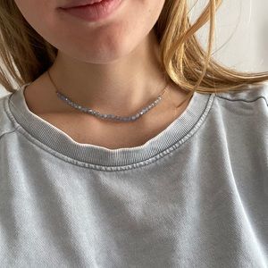 Splendid iris NWT lavender beaded necklace